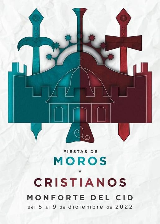 Cartel Moros y Cristianos Monforte 2022